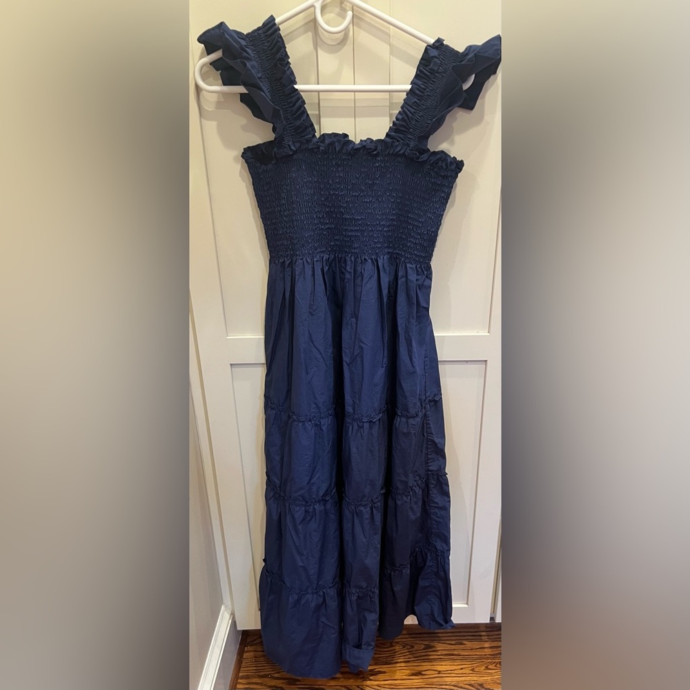 Hill House Midnight Blue Ruched Dress